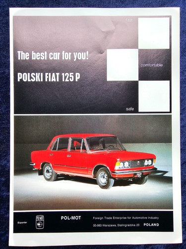 Fiat 125 originale - 125, werbung