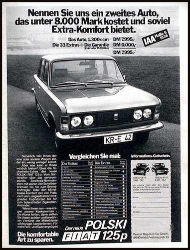 Fiat 125 die originale - fiat, p,