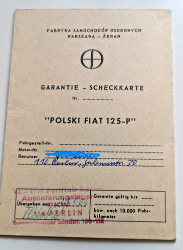 Original garantie scheckkarte - original, garantie-scheckkarte