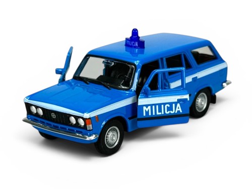 Welly fiat 125p kombi milicja - welly,